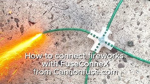 How to use Firework Fuse Connectors from CANNONFUSE.COM