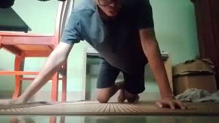 I challenge myself to do 4 archer push-ups 30 minutes after eating 1,000+ calories.
