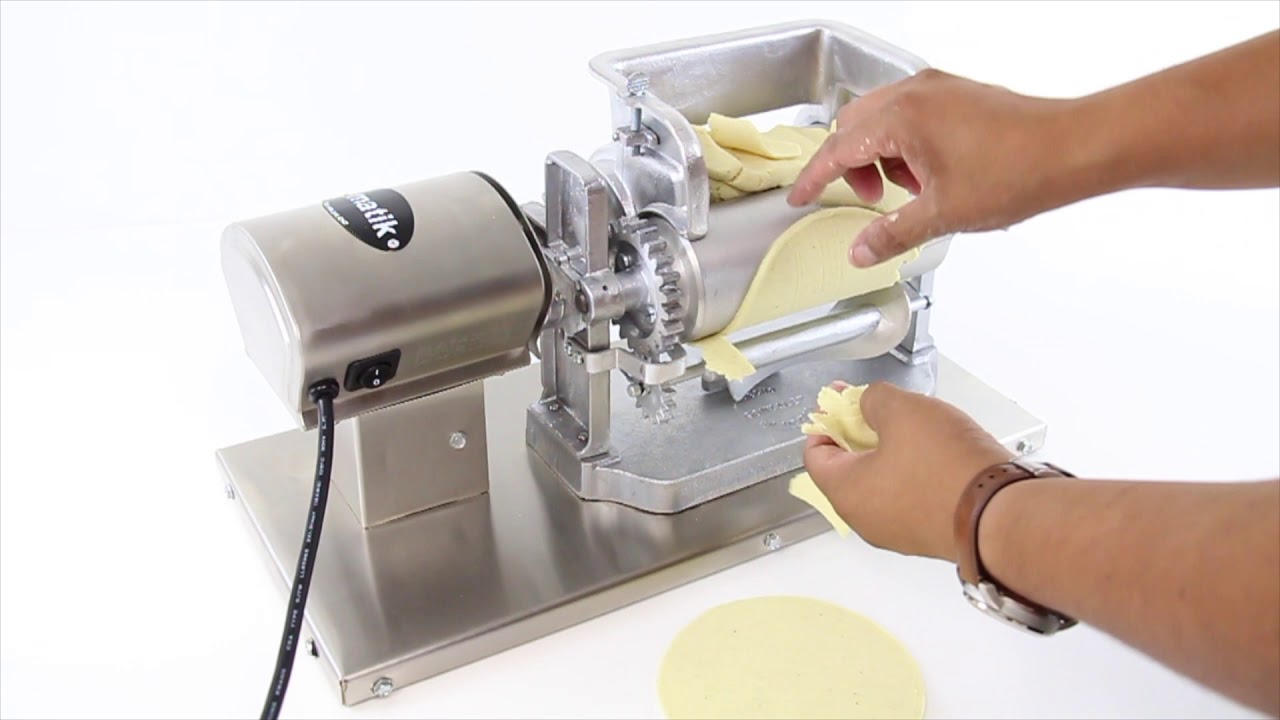 Tortilla Electric Machine Roller With Motor Modern Design Prensa Tortilladora Tortillas mano - YouTube