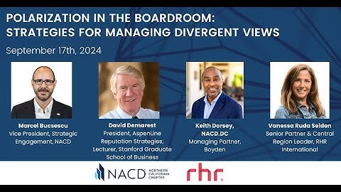 Polarization in the Boardroom: Strategies for Managing Divergent View