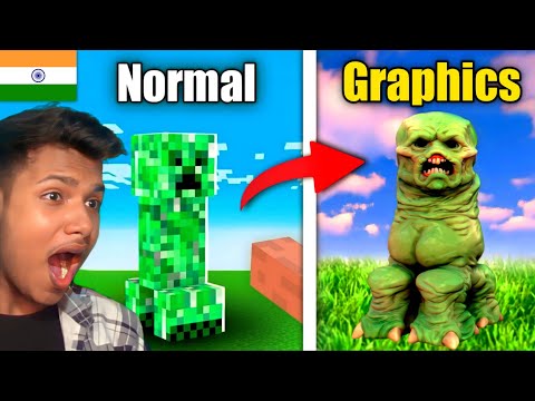 Minecraft Normal VS Ultra Realistic Graphics
