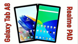 Realme PAD VS Samsung Galaxy Tab A8: лучший бюджетный планшет?