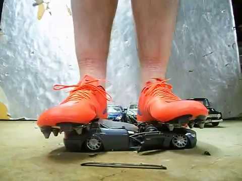 Nike Mercurial Vapor cleats destroy Maserati