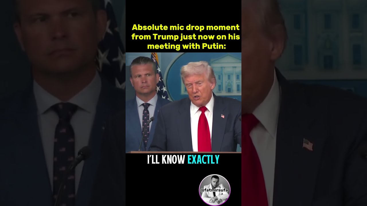 Absolute Mic Drop Moment From Trump Just Now On His Meeting With Putin 