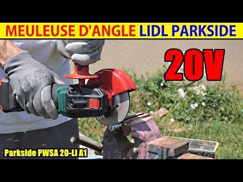 PARKSIDE® Meuleuse d’angle sans fil disqueuse PWSA 20-Li B3 20 V xteam