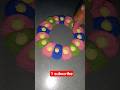 Satisfying Rangoli easy rangoli small Rangoli tips and trick #rangoli #ytshorts #viral #shorts