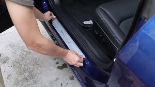 How to install door sill sticker screenshot 5