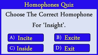 Homophones Quiz 8: Can You Score 10/10?