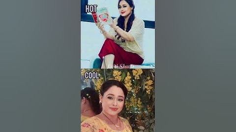 Tmkoc Hot Vs Cool Images Of Taarak Mehta Ka Ooltah Chashmah Actress Madhavi Bhabhi //#shorts #tmkoc