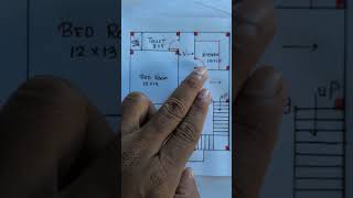 2BHK house plan design 💡💡💡💡 #shortvideo #housedesign