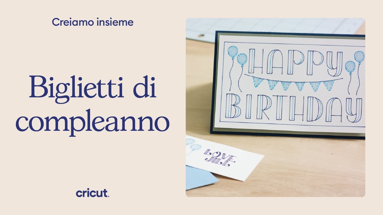 Come creare un biglietto d'auguri con Cricut - YouTube
