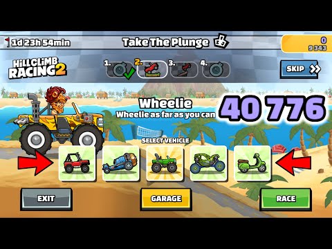 Hill Climb Racing 2 – 40776 (42374) points in TAKE THE PLUNGE Team Event