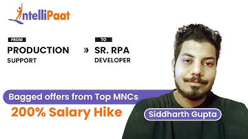 Got a Job with a 200% Salary Hike | Transitioned from Support to RPA Developer | Intellipaat