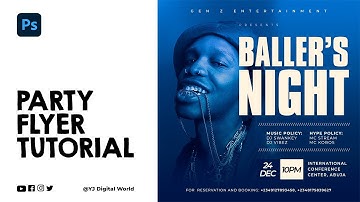 PARTY FLYER TUTORIAL | PHOTOSHOP CC