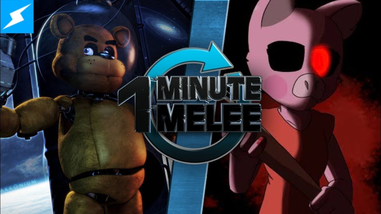 Freddy Fazbear vs Piggy (FNAF vs Roblox) One Minute Melee - 
