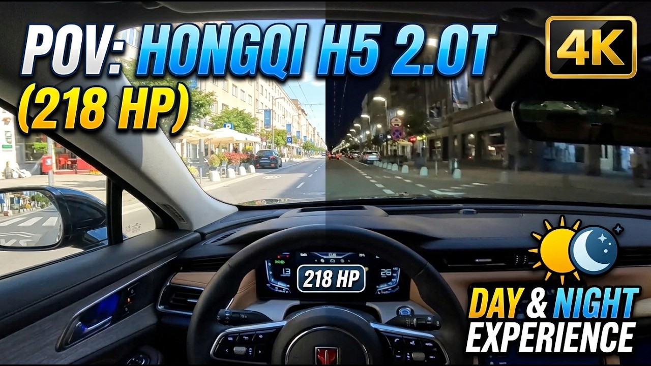4K POV HONGQI H5 2.0T (218 HP) - Gdynia, Kaszuby Day & Night Test Drive | Pure Sound