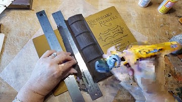 PART 1: Covering a banded, curved spine... yikes! 😮📚✂