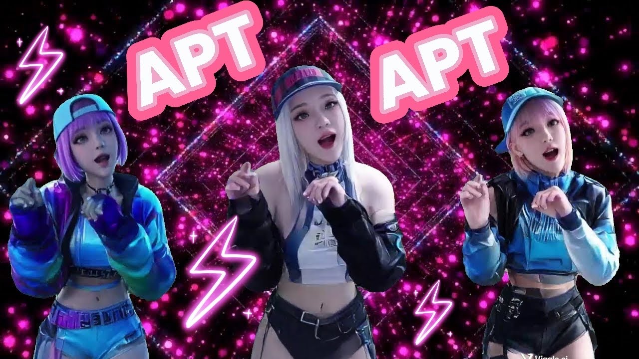 APT APT Rose Bruno Mars Blackpink Dance Singing | 女團唱歌跳舞 | グループがAPTの曲に ...