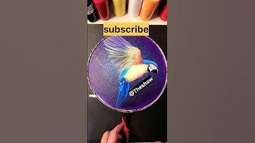 Easy drawing hack in 1 min🖌🥀 #parrot #shorts  #shortsfeed
