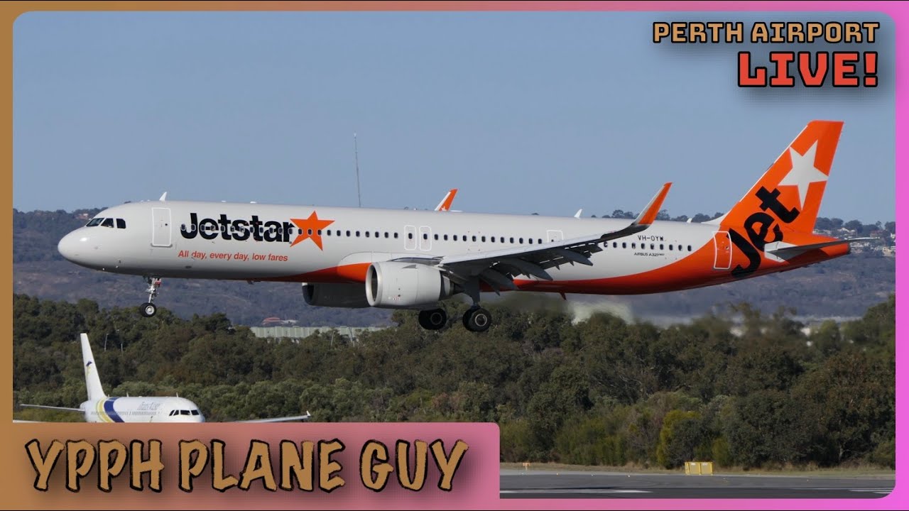 🔴🎥✈️ PERTH AIRPORT PLANE SPOTTING LIVE @ T1! W/ YPG