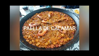 Paella de calamar