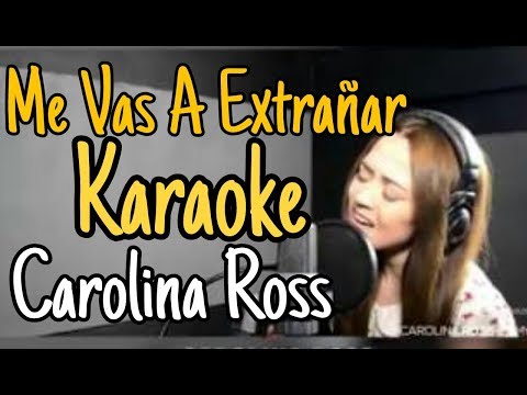Me vas a extrañar - Banda MS (Carolina Ross Karaoke ) acustico piano