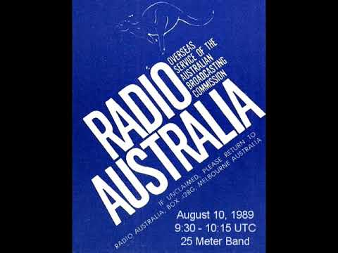 Radio Australia 1989 shortwave broadcast still
