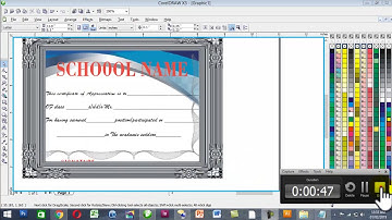 learn how to create Professional Certificate in CorelDRAW Coreldraw Tutorial