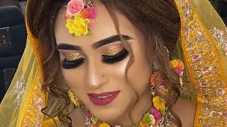 haldi bridal makeup tutorial  || Nadias makeover