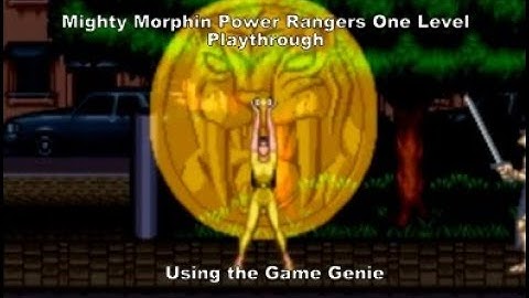 Mighty Morphin Power Rangers One Level Playthrough using the Snes Game Genie :D #Nintendo #SNES #Sub