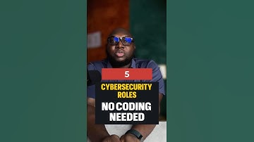 5 cybersecurity roles that don’t require coding. #cybersecurity #ethicalhacking
