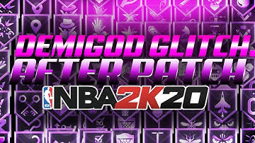 *NEW* NBA 2K20 - DEMIGOD GLITCH AFTER PATCH TUTORIAL! ALL BADGES MAXED + 99 STATS!