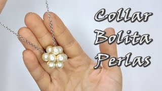 COLLAR DE BOLITA DE PERLAS. Curso de bisutería con perlas