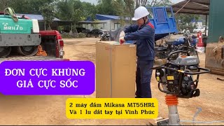 BÀN GIAO MÁY ĐẦM CÓC VÀ LU DẮT TAY TẠI VĨNH PHÚC#maycongtrinh#bánludattay #chothueludattay #đầmcóc