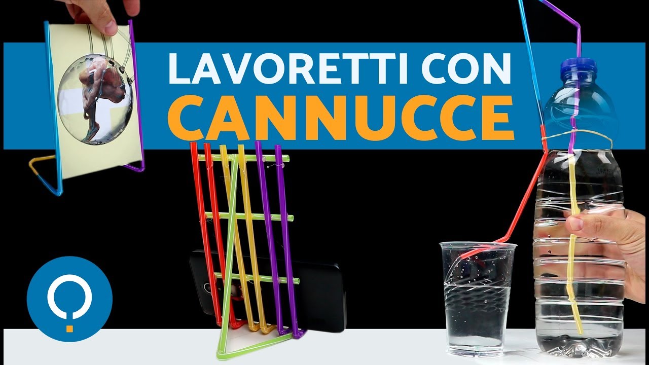 Lavoretti con le cannucce di plastica lavoretti per bambini facili ... Lavoretti per maschietti
