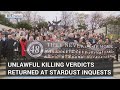 Unlawful killing verdicts returned at stardust inquests