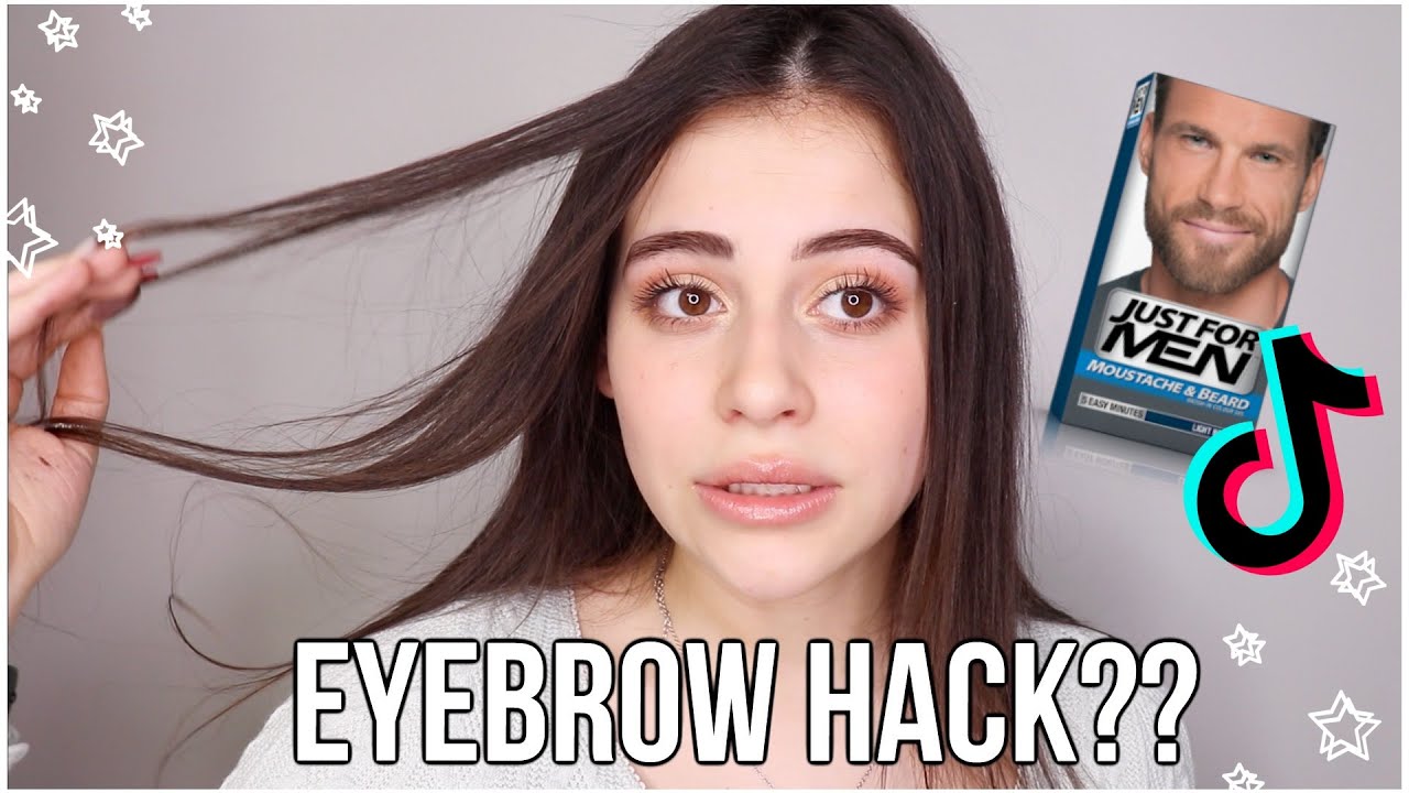 I Dyed my EYEBROWS *tik tok made me do it* YouTube