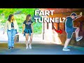Funny wet fart prank fart tunnel of doom