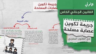 جريمة تكوين عصابة مسلحة في القانون الجنائي الخاص S4 | جرائم أمن الدولة | شرح مبسط بخطاطة وبالدارجة