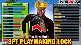 BEST GUARD BUILD & DRIBBLE MOVES on NBA 2K24! BECOME UNGUARDABLE