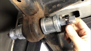 shackle bushing installation tools Canyon Colorado Chevy GMC. Remove leaf spring shackle bushing.