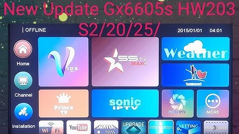 Gx6605s S2 HW203 ke Liye New Software panel okay remote F1 F2 okay all satellite working 