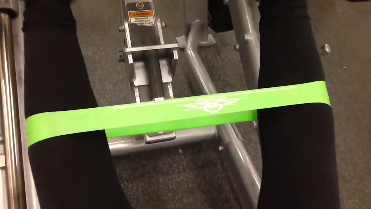 Resistance Band Lying Leg Press leg press with resistance bands YouTube