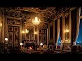Kings palace ambience with crackling fireplace and rain sounds