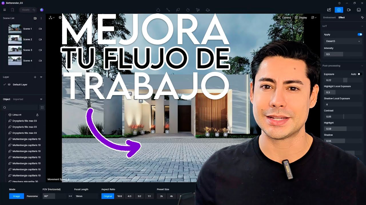 Cómo acelerar tu flujo de trabajo en D5 Render – ¡Trabaja 10× más rápido!
