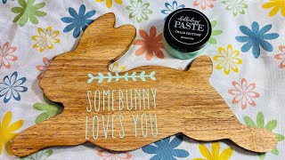 Some Bunny Loves You on a Target charcuterie board 🐇