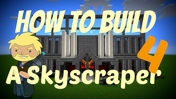 Minecraft - How To Build a Skyscraper Easy - Part 4 - Frapperdk