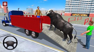 Farm Animal Transporter Truck Driving Games - Android Gameplay screenshot 2