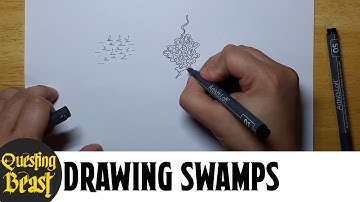 How to Draw Swamps: Fantasy Mapmaking Tutorial for DnD