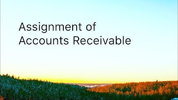 Assignment of Accounts Receivable